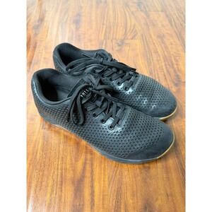 Nobull Black Ivy Leather Gum Bottom Trainer Shoes Men's Size 11 Women Sz 12.5